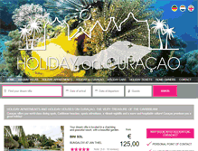 Tablet Screenshot of holiday-on-curacao.com